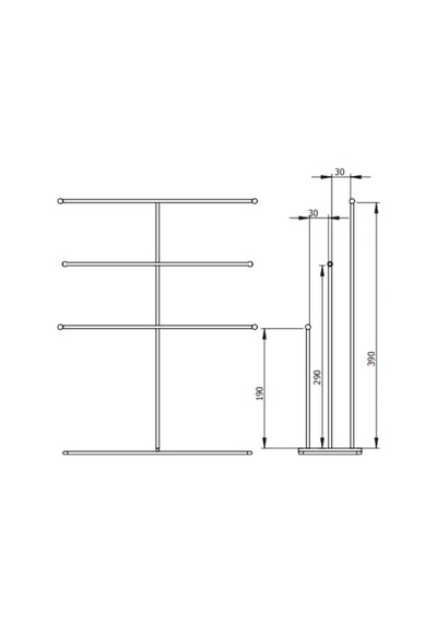 Mat Siyah 6 Kollu T Havluluk Tezgah Üstü Havlu Askılığı Banyo Mutfak Organizer Paslanmaz Metal