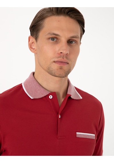 Pierre Cardin Erkek Nar Çiçeği Tişört 50307562-vr239 Nar Çiçeği