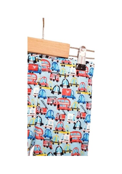Sea Bubbles Arabalı Çocuk Pijama Takımı Mavı