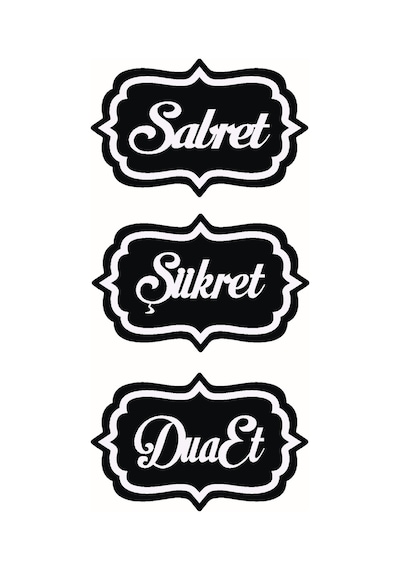 Sabret Şükret Dua Et 70x147 Cm