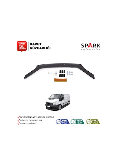 Ford Transit 2006-2013 Yıl Aralığı Uyumlu Ön Kaput Rüzgarlığı 4mm