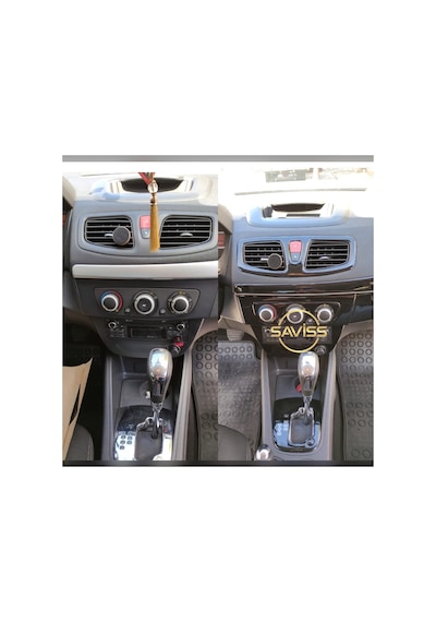 Renault Fluence OTOMATİK vites uyumlu Parlak Siyah Full Set,Torpido Konsol Maun Kaplama (Pianoblack)