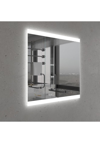 90x90 Cm Kare Led Banyo Aynası Touch Sensörlü, Dimmerli, Beyaz Işık 6500k Beyaz