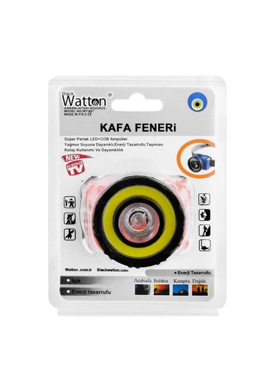 Güçlü Pilli Kafa Lambası Wt-607 Açık Kırmızı