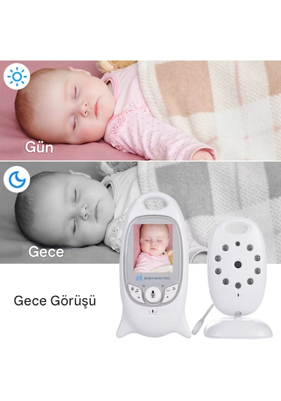 Bebek İzleme Monitörü Kablosuz 2.0 ''lcd Çocuk Bakıcısı Gece Görü