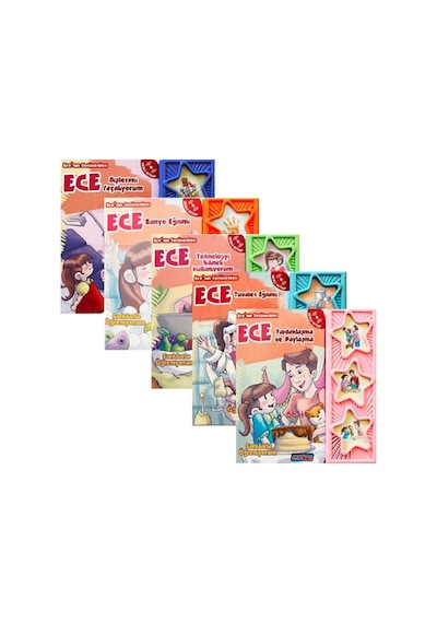 Ece'Nin Serüvenleri Eğitici Sesli Kitap Seti 5 Kitap - Kolekti