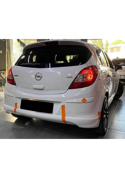Opel Corsa D Arka Ek Plastik Siyah Difüzör 2006-2014 Arka-bodykit-ek-karlık