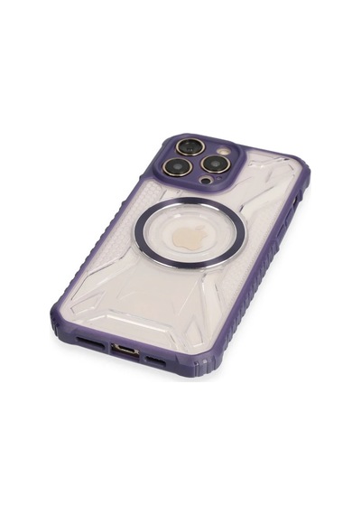 Apple İphone 13 Pro Kılıf Prag Magneticsafe Kapak - Derin Mor 0.2M-Çok Renkli