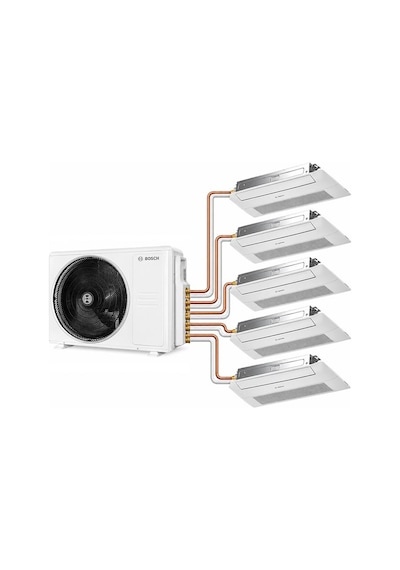 Bosch Multi 42000 BTU Dış 9+9+9+9+12 BTU İç Ünite 1+5 Sistem Tek Yön Kaset Tipi Klima