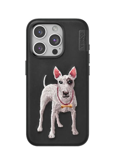 Magicool Venco Apple iPhone Uyumlu 15 Pro Max Perma Desenli Kapak - Siyah
