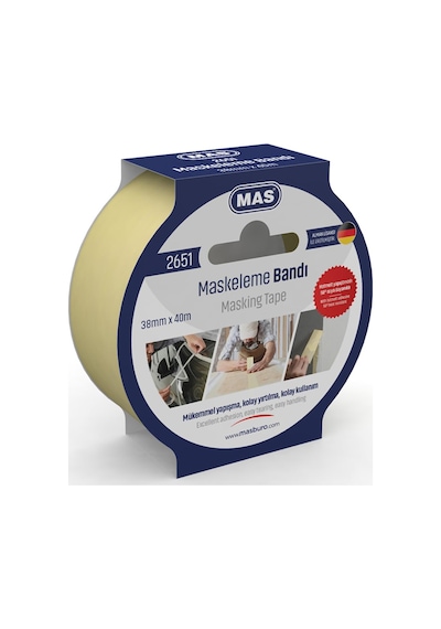 Krepe Maskeleme Bantı 38 Mm X 40 M 2651