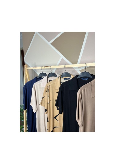 Mfz Giyim Camel Renk 5'li Viskon Unisex Gömlek Mfz Giyim Camel Renk 5'li Viskon Unisex Gömlek