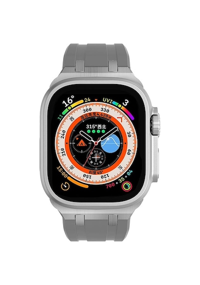 Apple Uyumlu  Watch Ultra 49 MM Zore Krd-89 Silikon Kordon