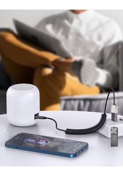 Usb Aux Wireless Bluetooth Araç Kiti Bluetooth 5.1 Stereo Ses Alıcısı Aux 3.5 Mm Bluetooth Adaptör