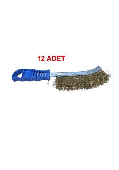 Junior 260mm Plastik Saplı Tel Fırça 12 Adet