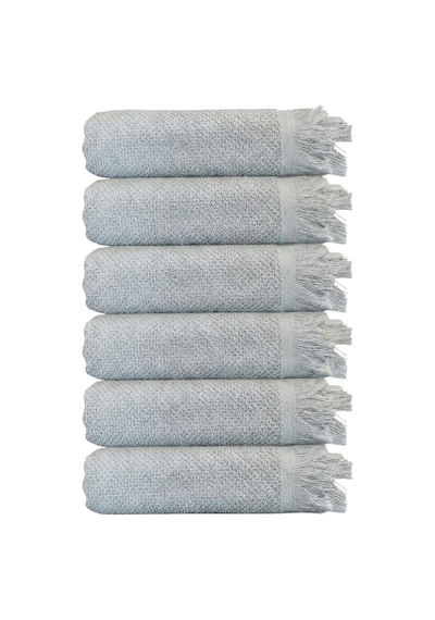 Tr 6 Li Jelena El Havlusu Seti 50x90 Cm - Yuzde 100 Pamuk Puskullu Havlu Yumusak Ve Emici Otel Spa Banyo Mutfak Icin Oek Diğer