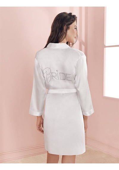 Espuar 900 Bride Saten Sabahlık - Ekru Ekru