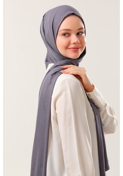 Melodi Scarf Tesettür Penye Şal Füme Füme