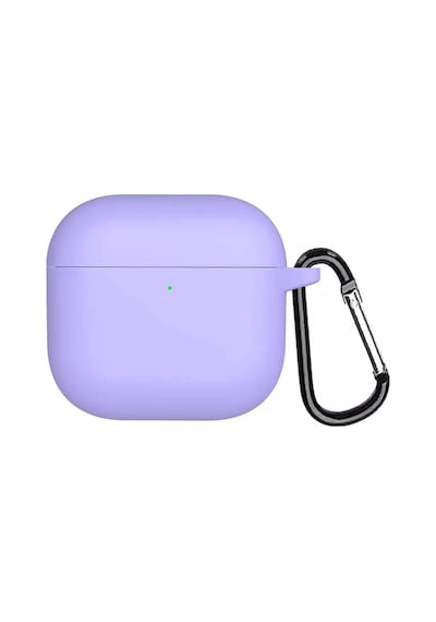 Microsonic Apple Uyumlu AirPods 4 Kılıf Askılı Mat Silikon Lila
