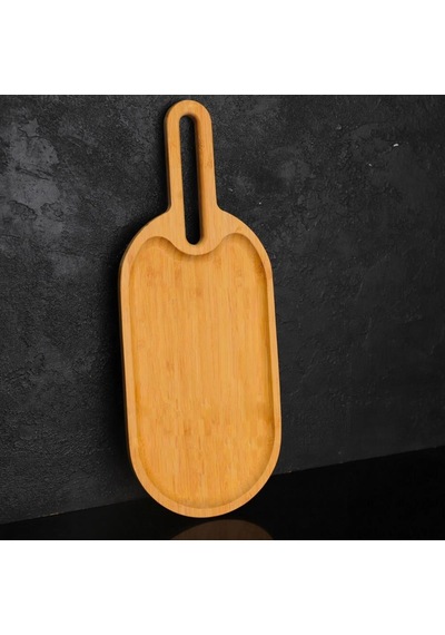 Mien Dayanıklı Oval Bambu Sunumluk Küçük Boy S