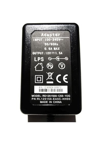 12v 1.5a Modem Ve Arduino Uyumlu Plastik Kasa Priz Tipi Adaptör Rd1201500-c55-1og