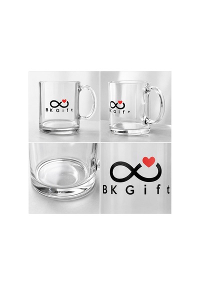 Logonuza Özel 10 Adet 300 Ml Baskılı Cam Kupa Bardak Kurumsal Promosyon Ve Hediye Seti Çok Renkli