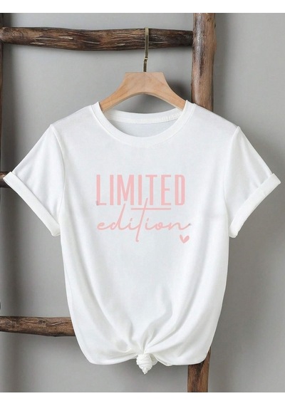 Flood Of Style Kadın Beyaz Limited Edition Baskılı Oversize