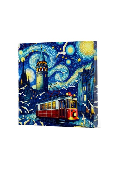 Van Gogh 1 Galata - Çizgisiz Yan Boyamalı Defter