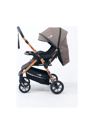 Comfymax 2-way Çift Yönlü Bebek Arabası Wood Brown