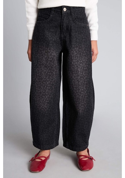 Defacto 90s Wıde Leg Geniş Paça Jean Pantolon Kız Çocuk I2642a826aunm40 Siyah-nm40