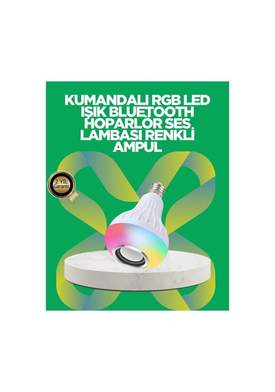 Hoparlörlü Led Ampul 12w Enerji Tasarruflu