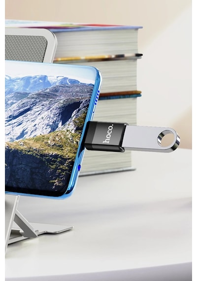 Hoco. Ua17 Tak Çalıştır Type-c To Usb 3.0 Dönüştürücü - Siyah
