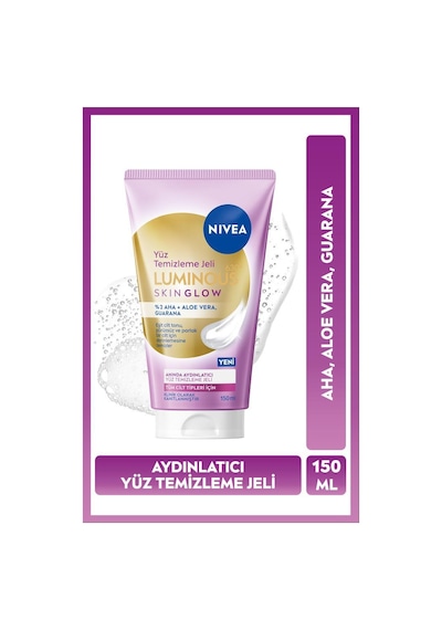 Luminous630 Skin Glow Anında Aydınlatıcı Yüz Temizleme Jeli 150 Ml, Aha, Aloe Vera, Eşit Cilt Tonu