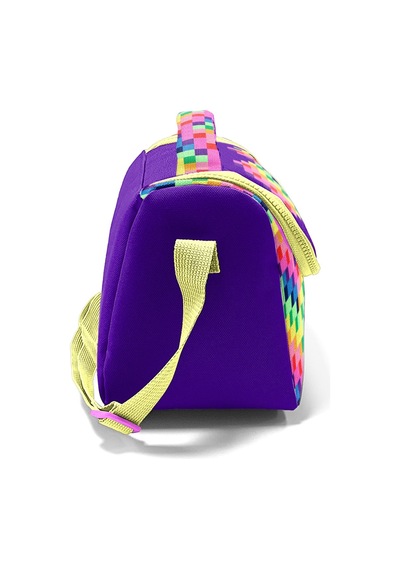 Coral High Kids Renkli Piksel Kalp Desenli Thermo Beslenme Çantası 37108 Red Violet