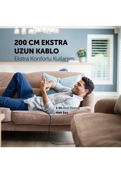 Alumicable Xl Usb-a - Usb-c Şarj Kablosu 2mt Diğer