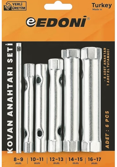 Lokma Anahtarı 8 - 17 Mm Arası 6 Parça Kovan Tipi