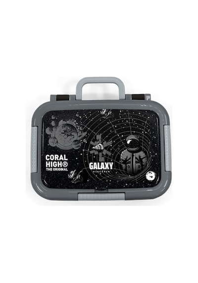 Coral High Kids Siyah Galaxy Desenli Paslanmaz Çelik Beslenme Kabı 39178 Siyah