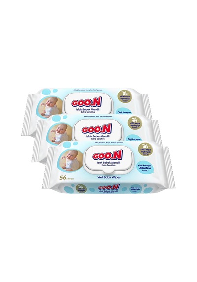 Ekstra Hassas Islak Havlu, 3x56 Adet