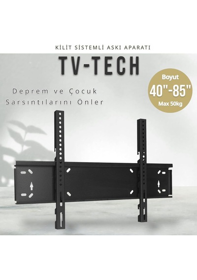 Ayrex Tvtech Tv-4085 Televizyon Duvar Askı Aparatı, 40"-85" İnç 102-216cm Vesa 400x400-600x400-600x500-700x500 Max
