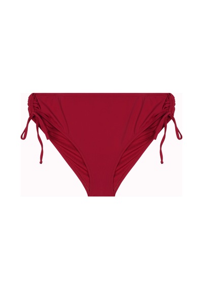 İpli Ayarlanabilir Bikini Alt Kırmızı