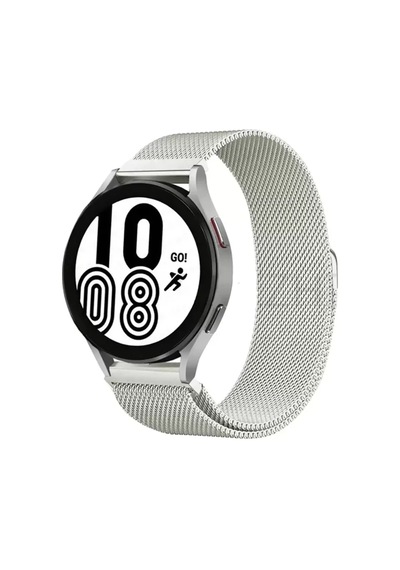 Newface Samsung Galaxy Watch 4 Metal Mıknatıslı Kordon - Gümüş
