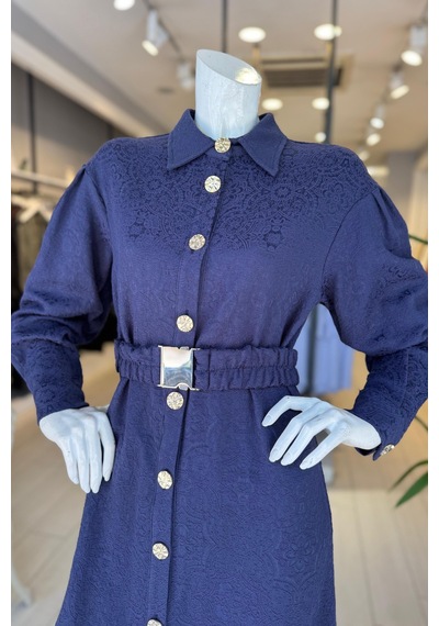 Oe26kz10119 Omelya Elbise Indigo