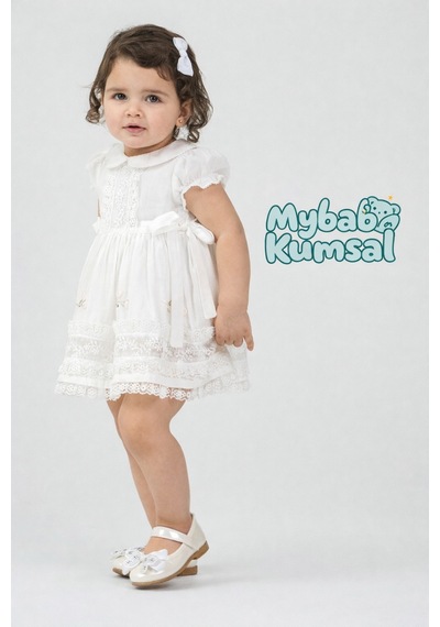 Monsta X Kız Bebek Elbise 53103 53153 Dantelli Dantelli