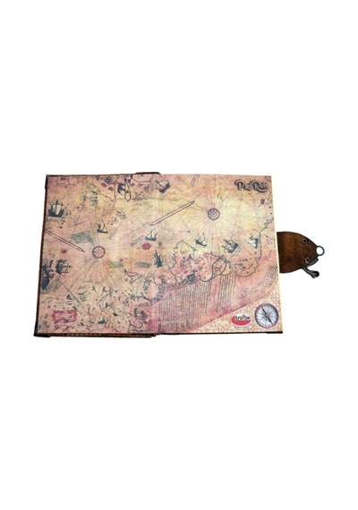 Deri Defter - Aksesuarlı - L
