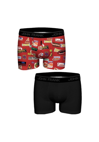 John Frank Fun 2'li Erkek Boxer Jf2bfun108 Çok Renkli