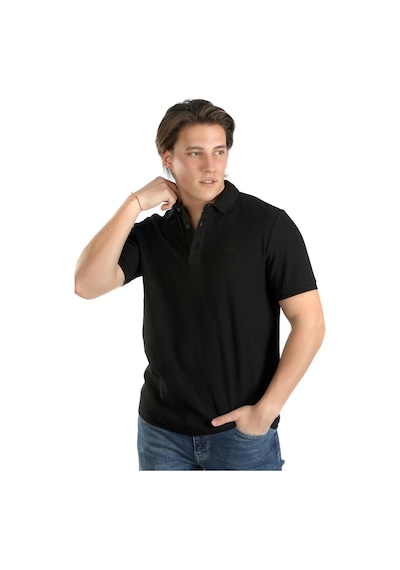 Lee Cooper Tylen Erkek Polo Yaka T-Shirt Siyah-17655-Siyah