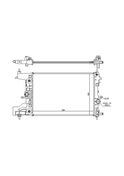 Orıs Bop544026 Motor Radyatoru 1300300
