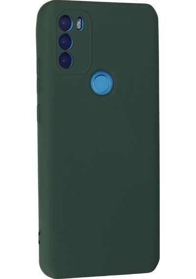 General Mobile Gm 21 Plus Kılıf Nano İçi Kadife Silikon - Koyu Yeşil -