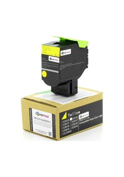 Tonerturk Lexmark 80C8Sy0 Sarı Uyumlu Toner / Cx310 / Cx410 / Cx510