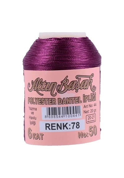 Tedar Altınbaşak Oya Ve Dantel İpi 20 Gr - Royaleks - No: 078 Najmaddin (No:1) 8.5Cm X 10.5 Cm